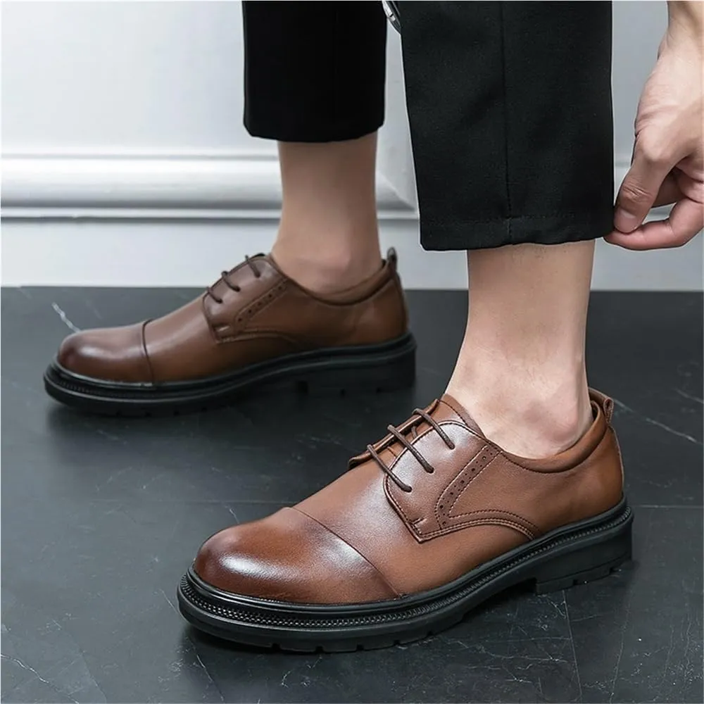 Mens Oxford Dress Shoes Classic Lace Up Brogue Wingtip Formal Tuxedo Wedding Prom Business Comfortable