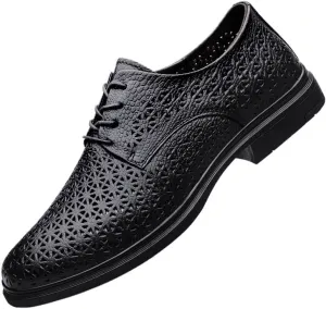 Mens Oxfords Shoes Classic Leather Fashion Modern Pointed-Toe Tuxedo Dress Shoes
