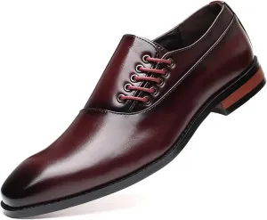 Mens Shoes Formal Business Oxford Shoes Breathable Casual Tuxedo Leather Shoes Leather Fashion Dress Sneakers Business Casual Derby Shoe Business Wedding Dress Shoes