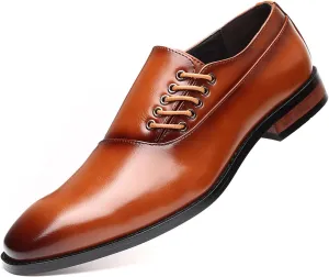 Mens Shoes Formal Business Oxford Shoes Breathable Casual Tuxedo Leather Shoes Leather Fashion Dress Sneakers Business Casual Derby Shoe Business Wedding Dress Shoes