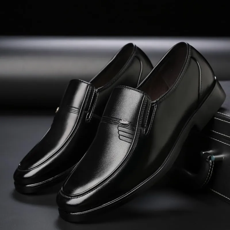 Men's Slip-On Oxford Shoes Men Classic Pointed Toe Gradient Design Tuxedo Loafers