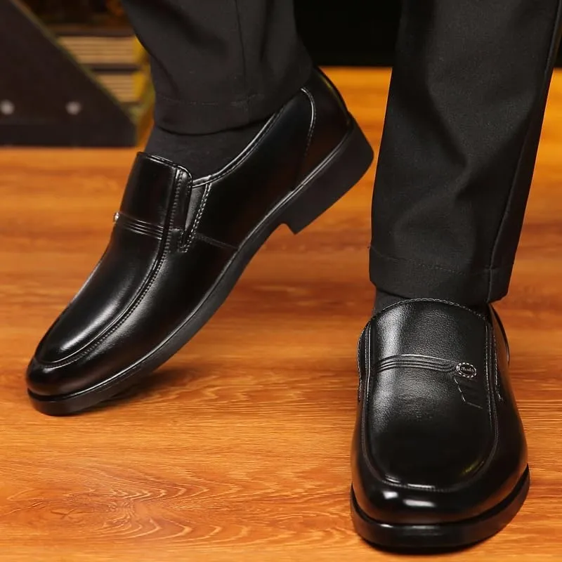 Men's Slip-On Oxford Shoes Men Classic Pointed Toe Gradient Design Tuxedo Loafers