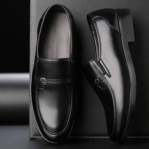 Men's Slip-On Oxford Shoes Men Classic Pointed Toe Gradient Design Tuxedo Loafers