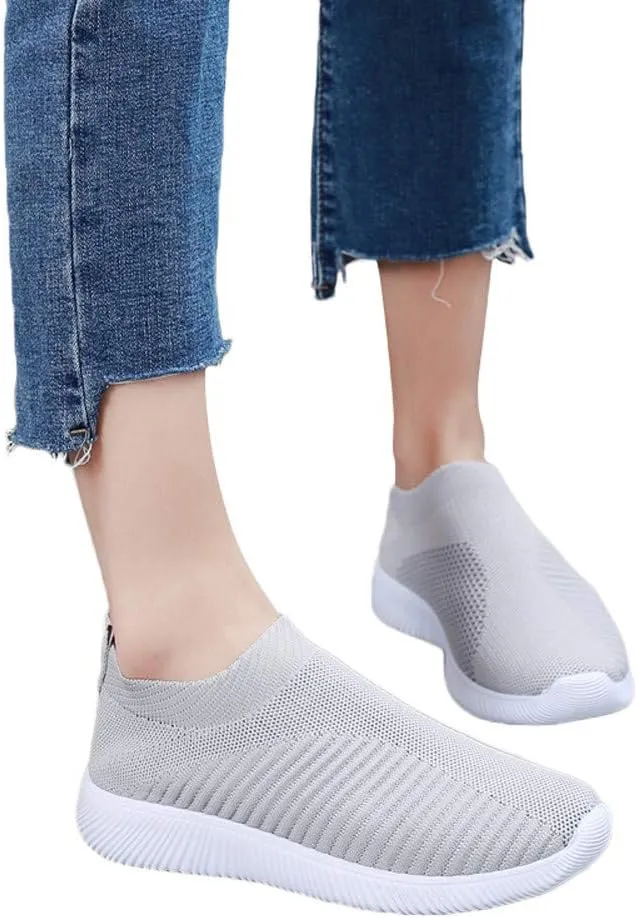 Mens Slip On Sneakers Beach Shoes Women Mens Casual Sneakers Lightweight Round Toe Slip On Casual Mens Loafers Dress Shoes White Platform Sneakers for Women