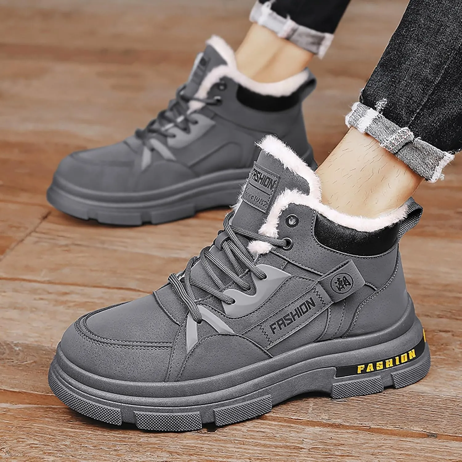 Mens Work Boots Soft Toe Hiking Sneakers Shoes with Hook Loop Women's Workout Shoes Non Slip Waterproof Outdoor Shoes Lightweight Hike Grounded Footwear