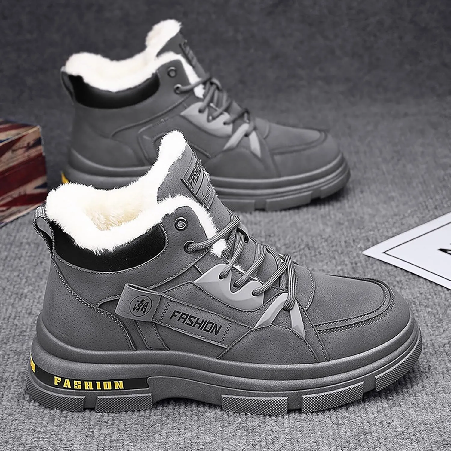 Mens Work Boots Soft Toe Hiking Sneakers Shoes with Hook Loop Women's Workout Shoes Non Slip Waterproof Outdoor Shoes Lightweight Hike Grounded Footwear