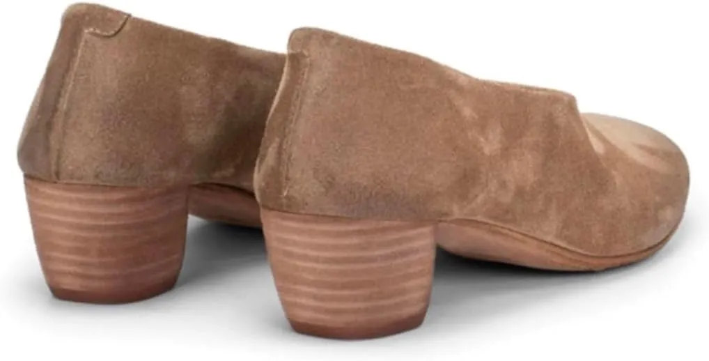 MOOMMO Women Chunky Stacked Heel Loafers Suede Round Toe Loafer Pumps Vintage 2 inch Block Heel Dress Shoes Slip on Closed Toe Loafer Heels Office Ladies Casual Comfort Cute Retro 4-11 M US