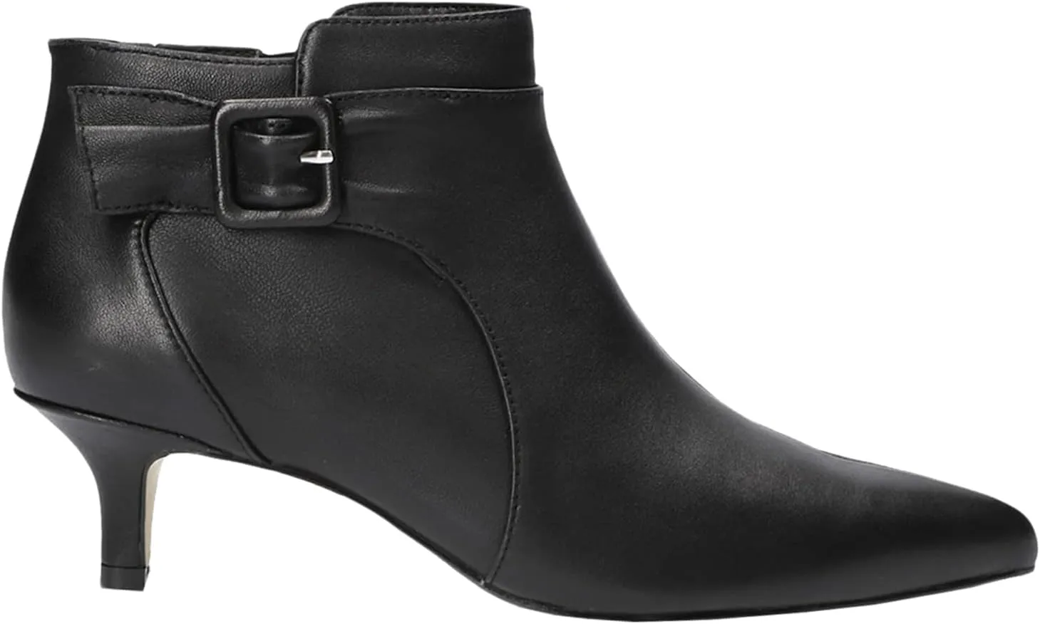 MOOMMO Women Low Kitten Heel Suede Ankle Boots Bow Pointed Closed Toe Zipper Chelsea Boots 2" Heels Buckle Strap Faux Suede Boot Zip Up Short Dress Booties Fall Office Wedding Comfy Cute 4-11 M US