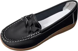 Orthopedic Loafers in Breathable Leather, Wide Size Casual Leather Orthopedic Sandals, Orthopedic Shoes for Women