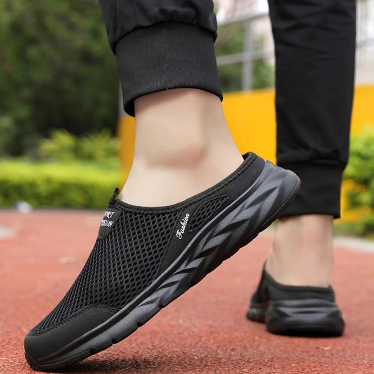 Orthopedic Walking Shoes Mules for Men 2025 Casual Mesh Summer Slip-On Breathable Slippers Closed Toe Mens Slingback Slides with Arch-Support