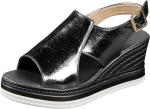 Orthopedic Wedge Sandals for Women Summer Open Toe Platform Non Slip Sandals Trendy Leather Soft Cushion Slides Sandal Slingback Beach Walking Shoes Indoor Outdoor