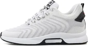 Recyphi Men's Invisible Height Increasing Elevator Shoes Lightweight Sport Shoes Height-Boosting Fashion Sneakers 2.4" Taller