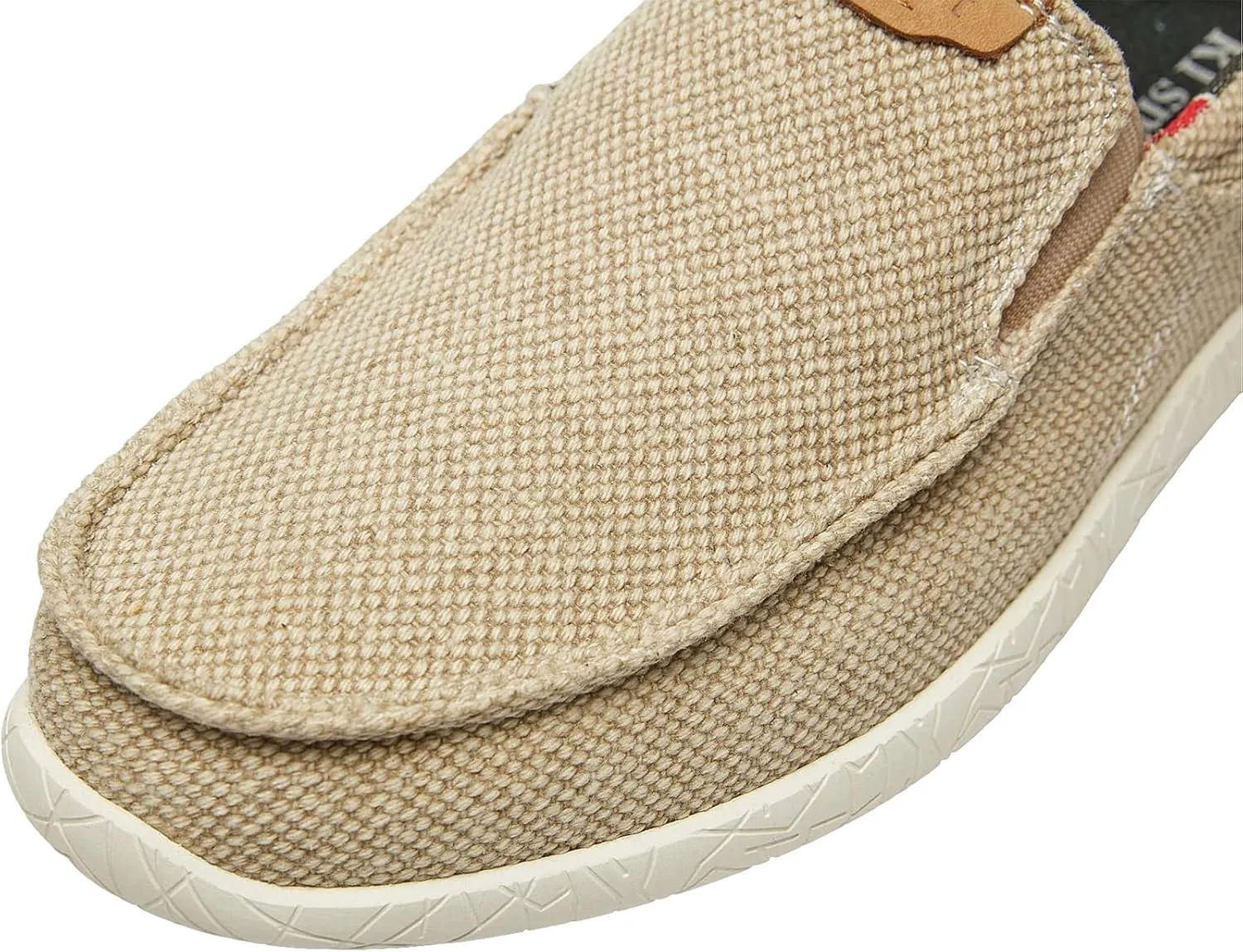 rismart Men's Slip on Loafers Breathable Canvas Casual Sneaker Walking Shoes