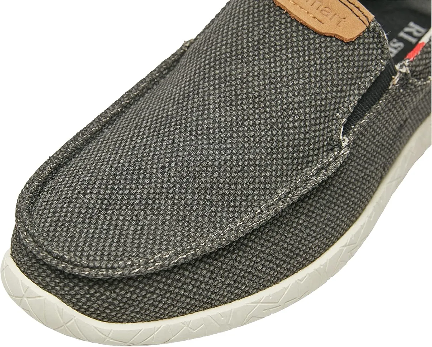 rismart Men's Slip on Loafers Breathable Canvas Casual Sneaker Walking Shoes