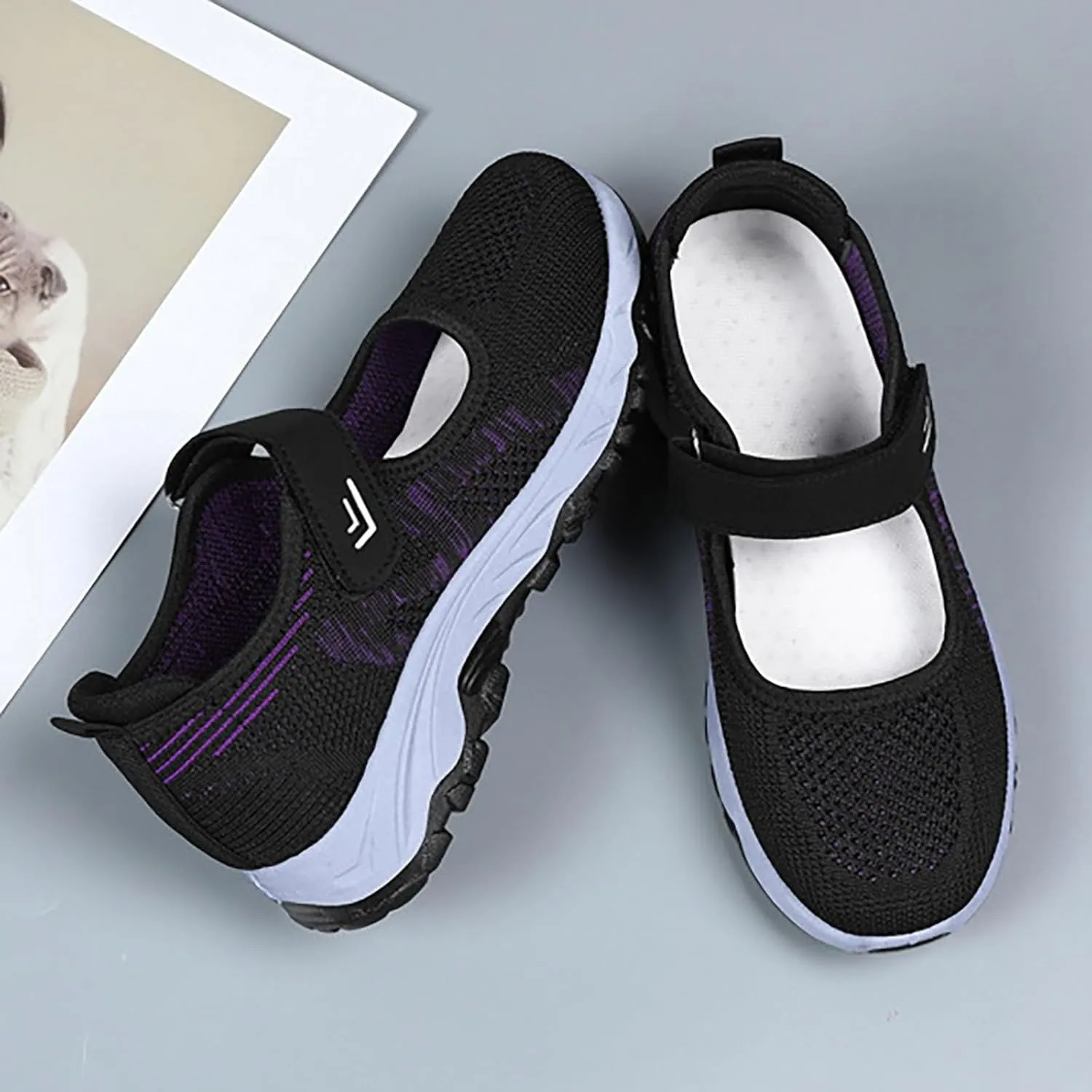 Running Shoes for Women Mens Slip On Sneakers Loafers for Women Comfort Fashion Casual Comfy Soft Christmas Tennis Shoes Round Toe Slip On Casual