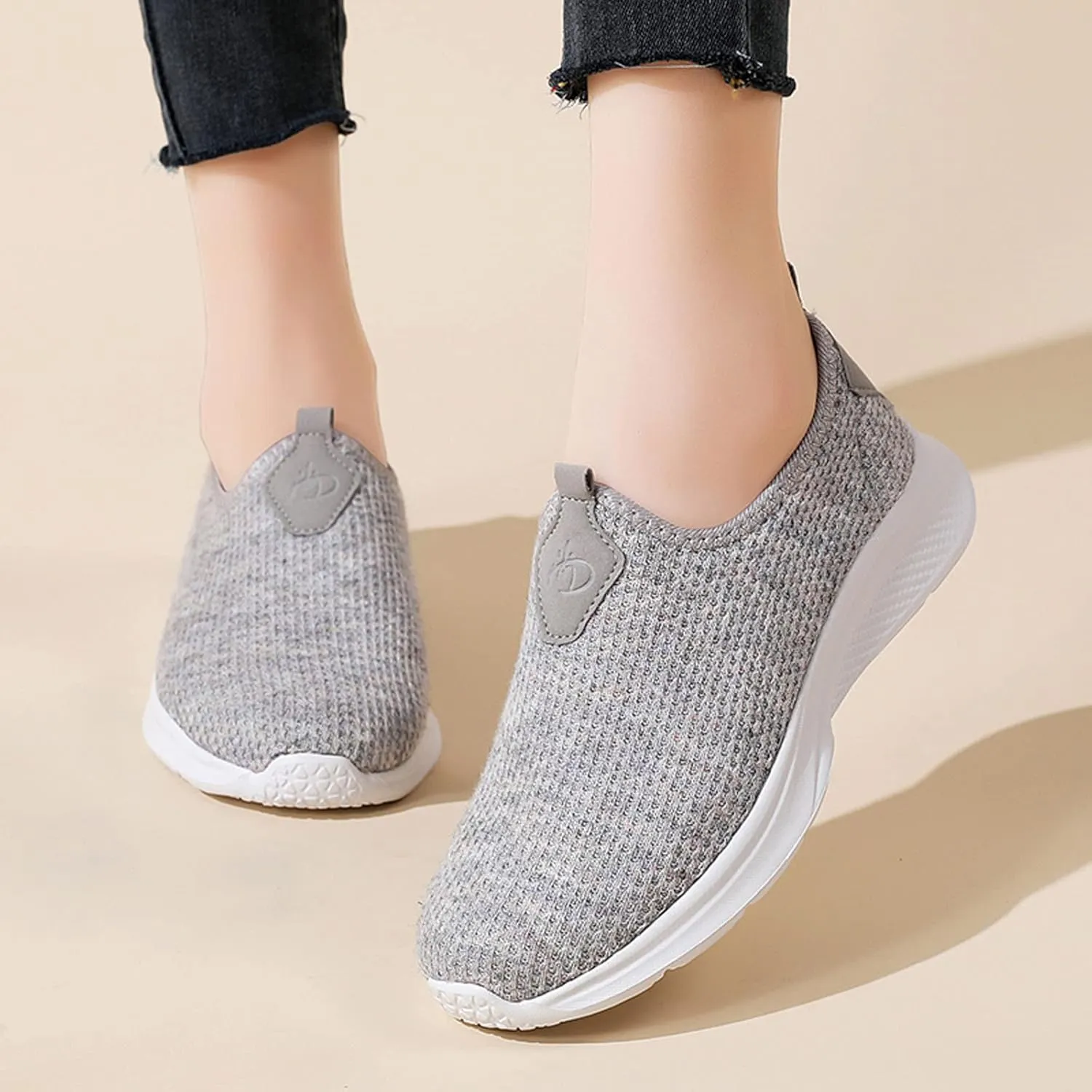 Running Shoes Womens Lightweight Sneakers for Women Womens Athletic Shoes Comfortable Dressy Slip on Mens Loafers Casual Slip On White Leather Sneakers for Women