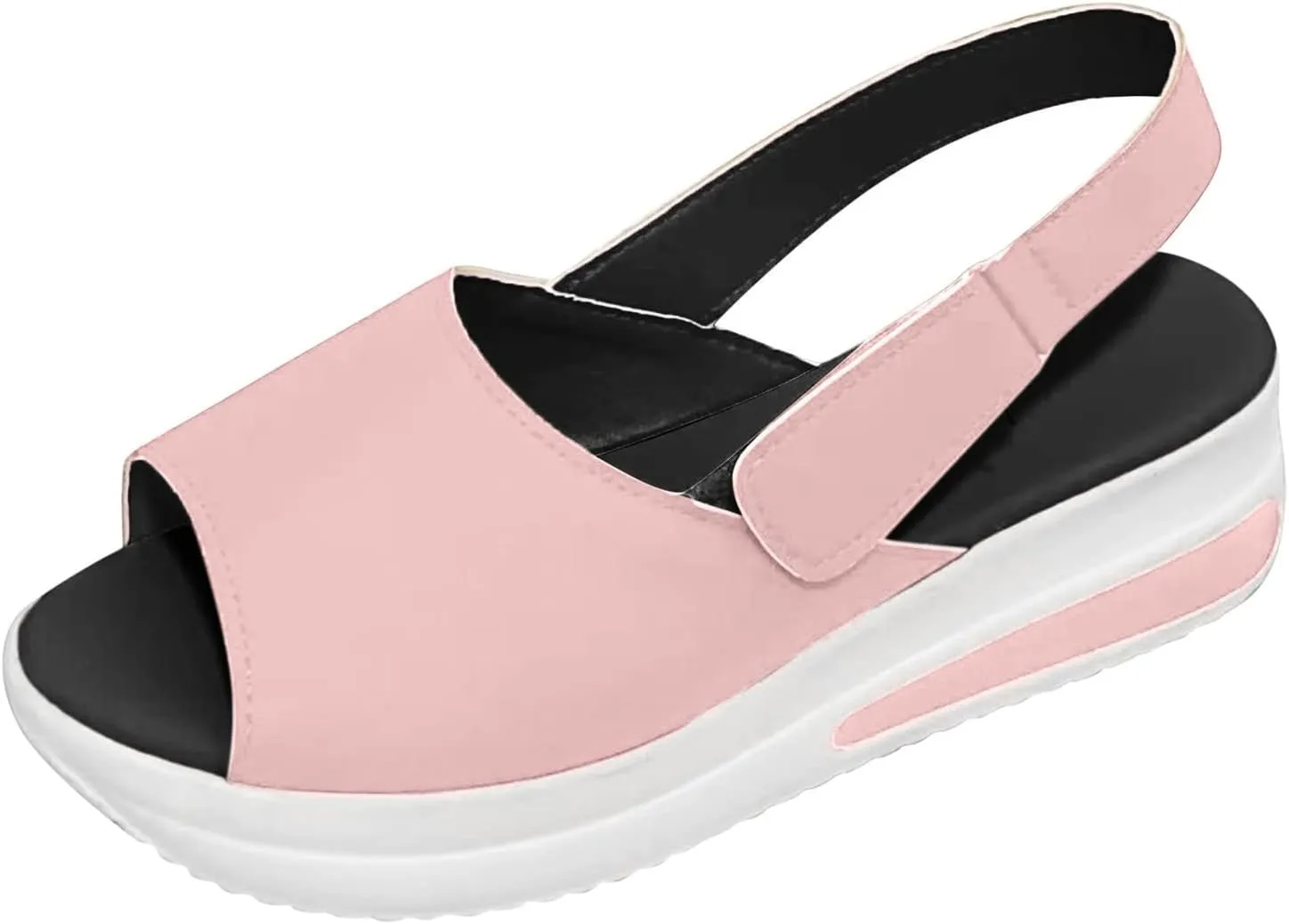 Sandals for Women Dressy Summer, Sandals for Women Causal Summer Peep Toe Platform Sandals Shoes Ladies Flip Flops
