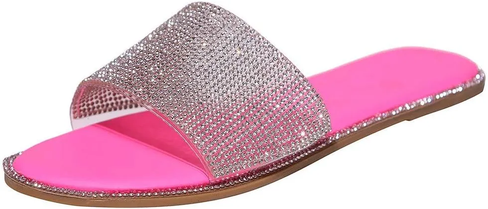 Sandals for Women Platform,2020 Crystal Comfy Platform Sandal Summer Beach Travel Shoes Sandal Ladies Flip Flops