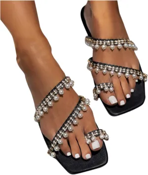 Sandals for Women Wide Width,Women Wedge Heel Sandals Sandals Floral Roman Flat Slippers Casual Beach Indoor Outdoor Shoes