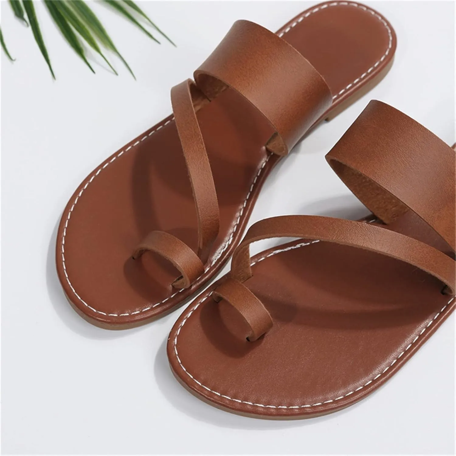 Sandals Women Flat Sandals Women's Flip Flop Sandal Leather Sandals for Women Flat Beach Sandals