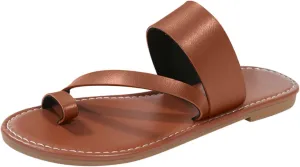 Sandals Women Flat Sandals Women's Flip Flop Sandal Leather Sandals for Women Flat Beach Sandals