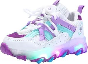 Sneakers for Girls Ventilated Sports Shoes for Boys and Girls LED Light Light Up Running Shoes Soft Soled Light Up Shoes