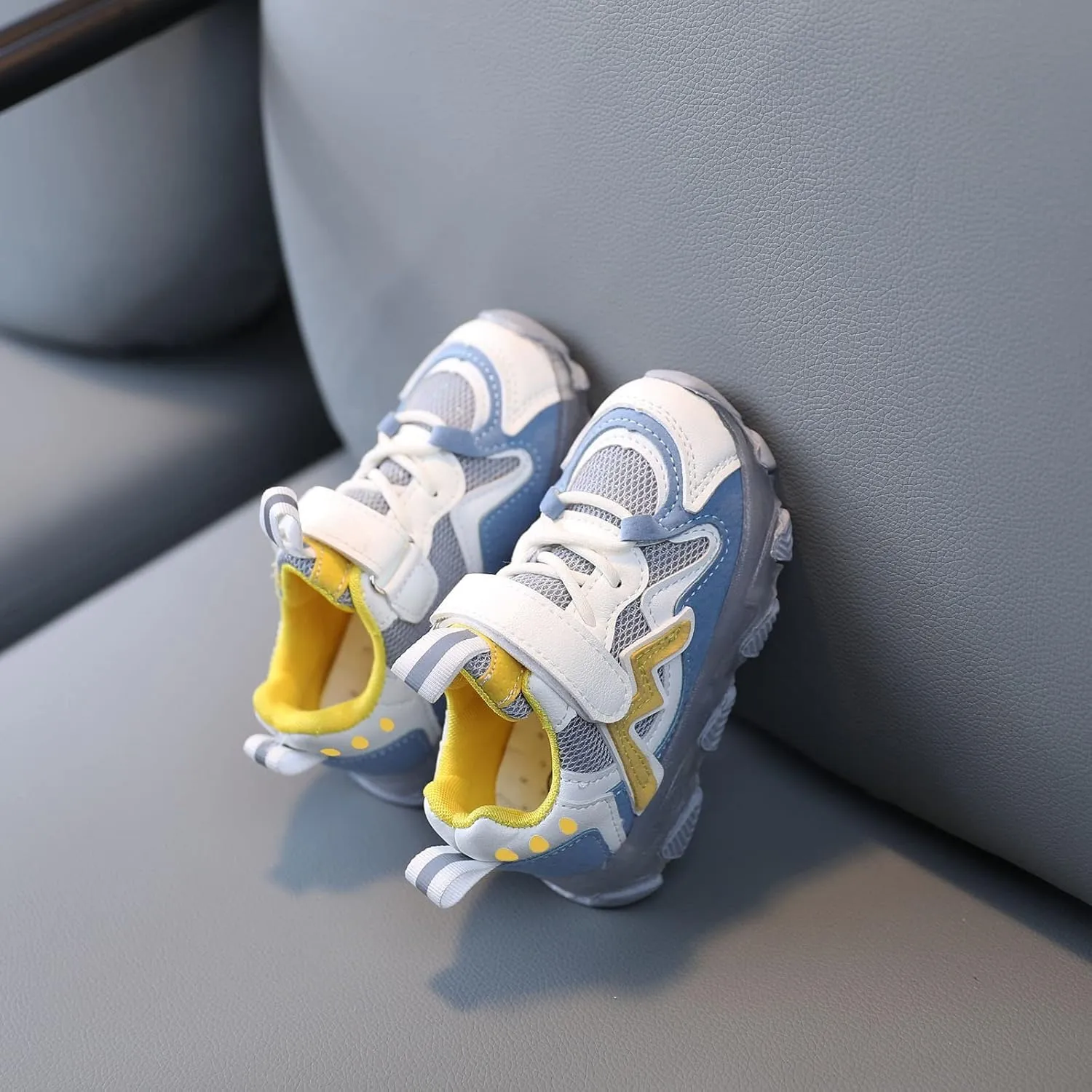 Toddler Baby Boys Girls LED Light Up Luminous Sneakers Casual Comfortable Breathable Slip On Running Sport Shoes