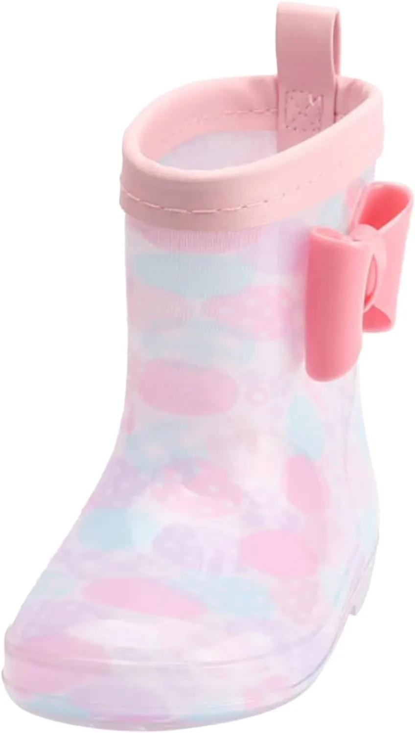Toddler Rain Boots Rain Boots Short Rain Boots for Toddler Easy On Lightweight Girl Boots Waterproof Ankle Boots