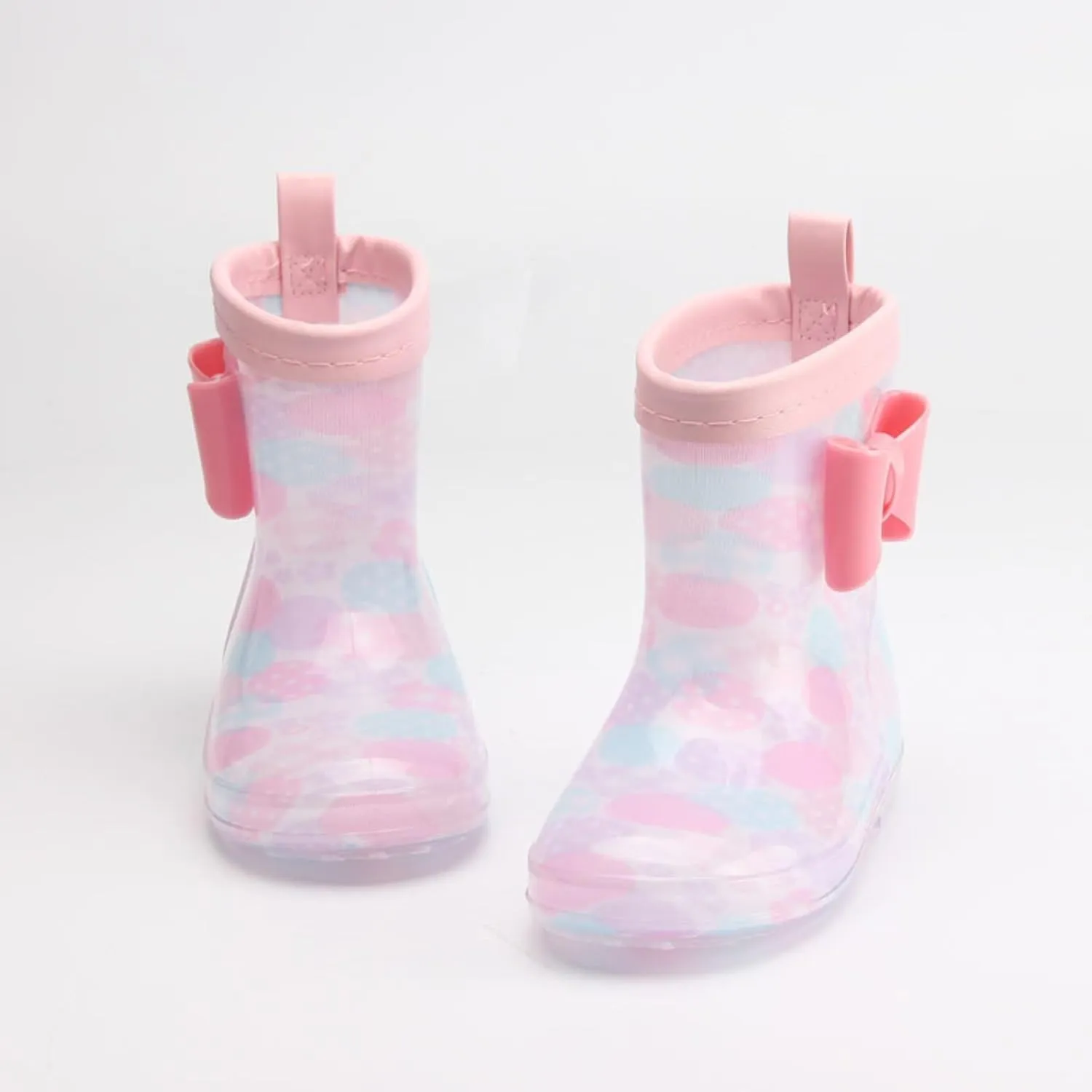 Toddler Rain Boots Rain Boots Short Rain Boots for Toddler Easy On Lightweight Girl Boots Waterproof Ankle Boots