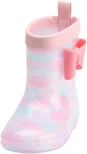 Toddler Rain Boots Rain Boots Short Rain Boots for Toddler Easy On Lightweight Girl Boots Waterproof Ankle Boots