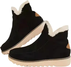 Trending Winter Boots For Women 2024 Snow Boots Warm Ankle Booties Slip On Fur Lined Fashion Casual Loafers Shoes