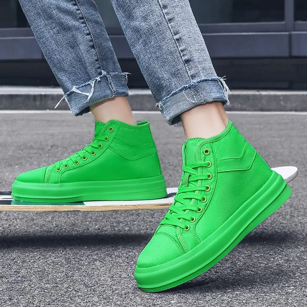 Unisex-Adult High Top Canvas Sneakers Classic Casual Walking Shoes Lovers Shoes