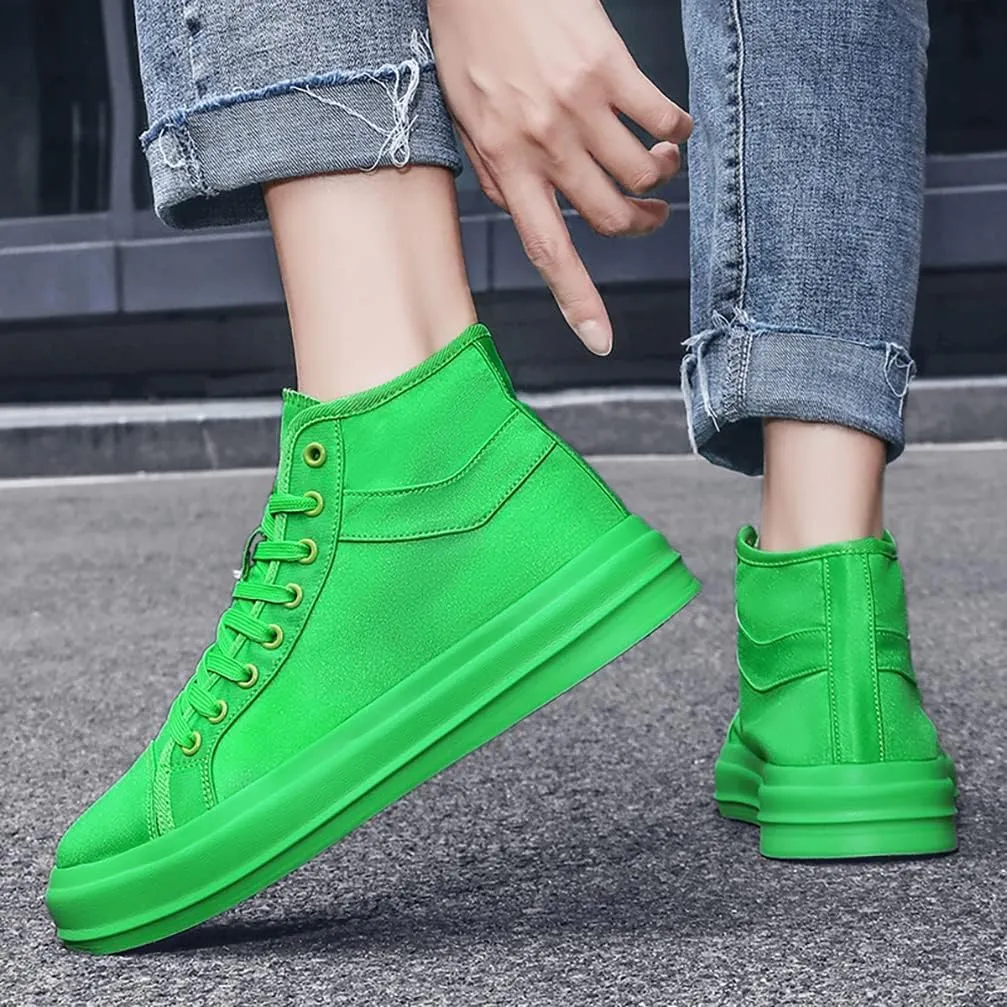 Unisex-Adult High Top Canvas Sneakers Classic Casual Walking Shoes Lovers Shoes