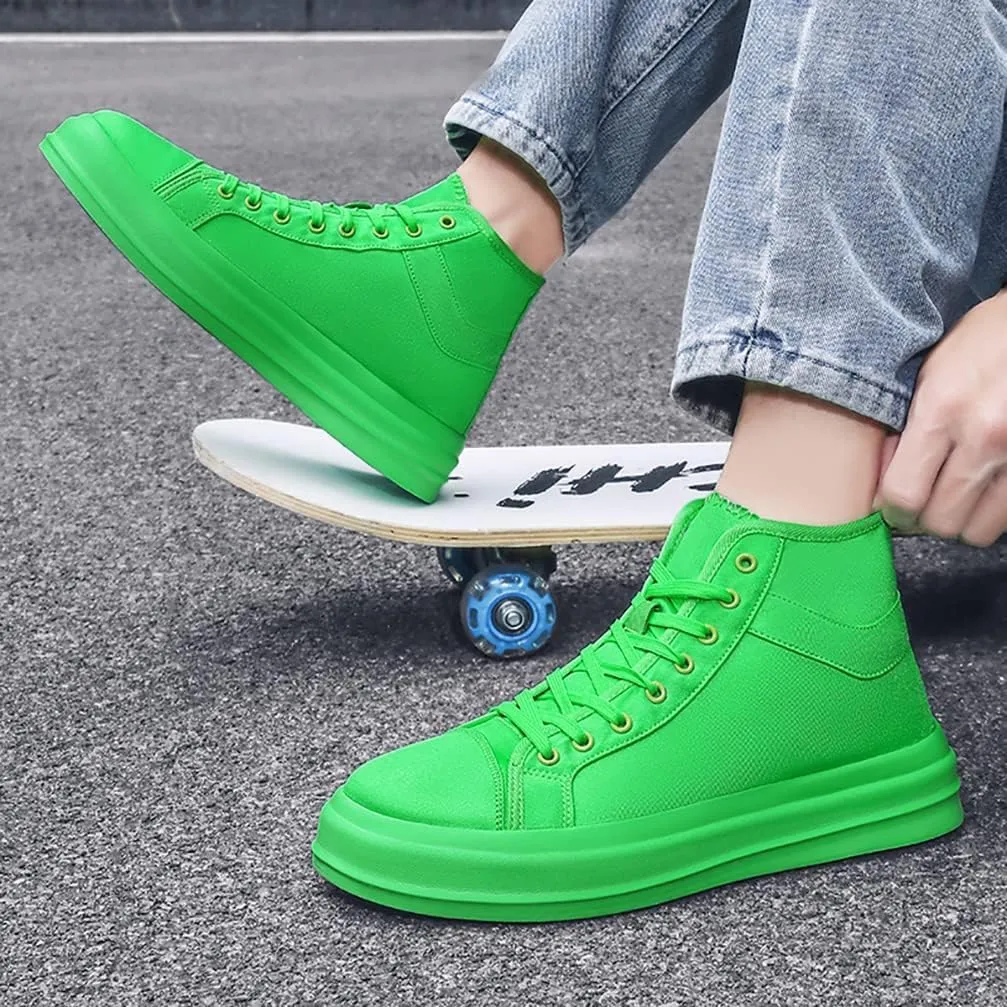 Unisex-Adult High Top Canvas Sneakers Classic Casual Walking Shoes Lovers Shoes