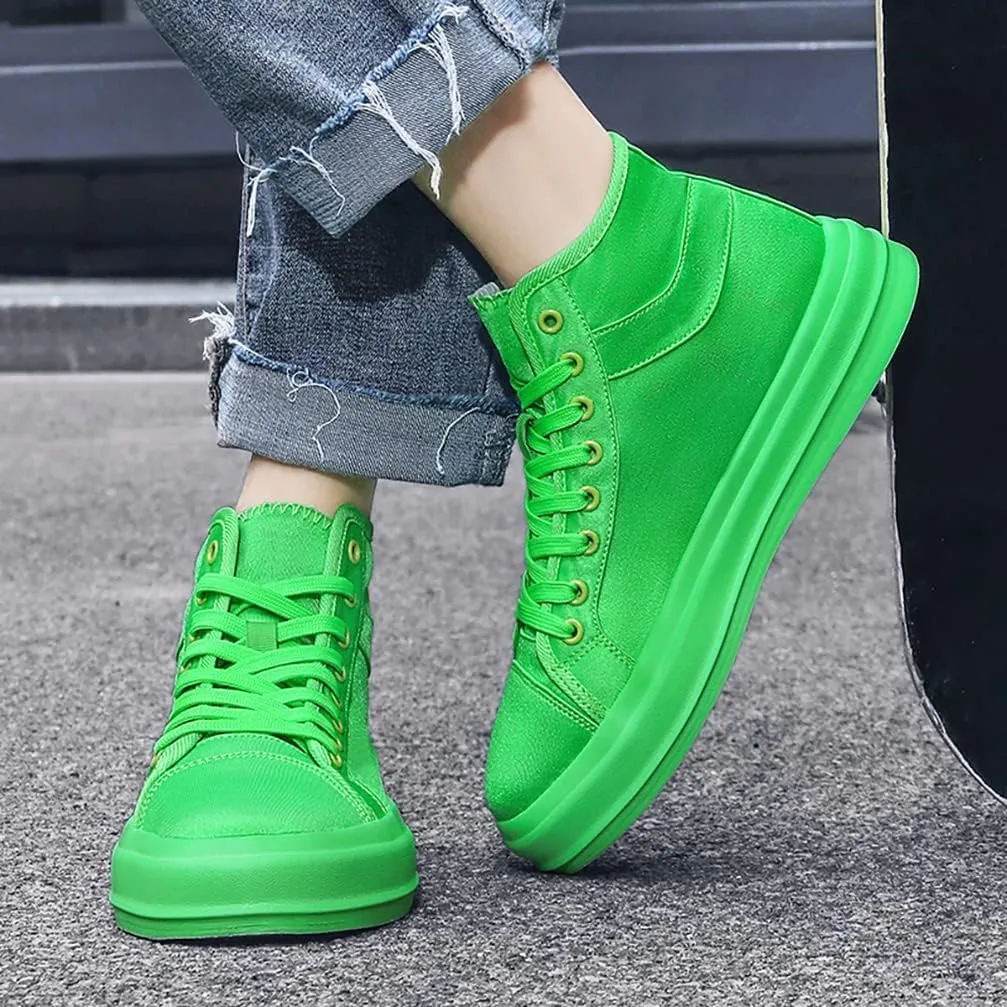 Unisex-Adult High Top Canvas Sneakers Classic Casual Walking Shoes Lovers Shoes