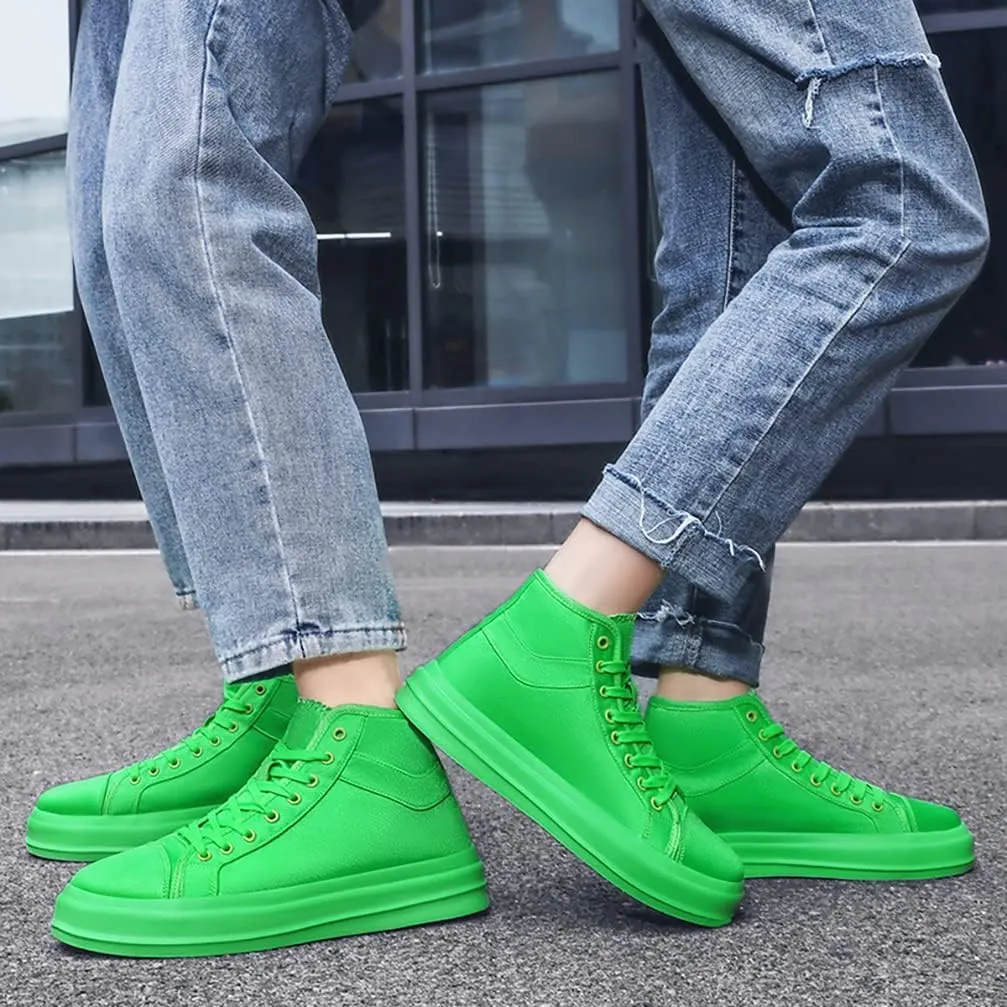 Unisex-Adult High Top Canvas Sneakers Classic Casual Walking Shoes Lovers Shoes