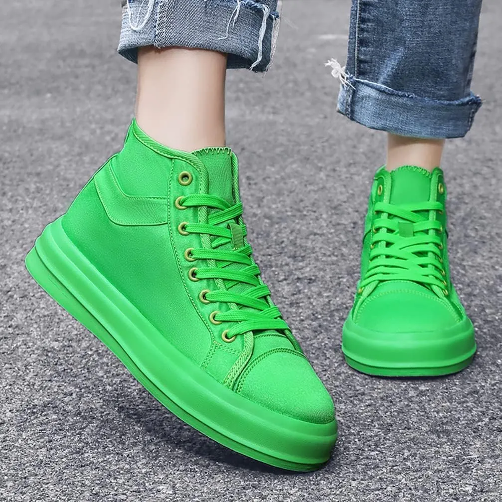 Unisex-Adult High Top Canvas Sneakers Classic Casual Walking Shoes Lovers Shoes