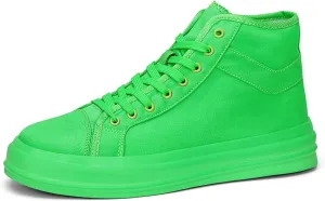 Unisex-Adult High Top Canvas Sneakers Classic Casual Walking Shoes Lovers Shoes