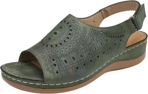 Wedge Sandals for Women Wide Width Platform Open Toe Buckle Ankle Strap Summer Platform Wedge Sandals Casual Boho Summer Beach Sandal
