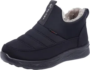 Winter Boots Women Wide Calf Ladies Fur Lined Boots Snow Boots Womens Winter Ankle Boots Ladies Go Snow Boot for Women Cowboy Boots for Women Mens Snow Booties