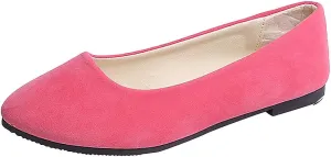 Women Girls Solid Big Size Slip On Flat Shallow Comfort Casual Single Shoes Casual Outdoor Shoes