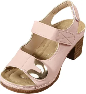 Womens Block Heel Sandals Short Heel Fashion Ankle Straps Buckle Open Toe Sandals Slingback Walking Sandal Summer Comfortable Shoes Slipper