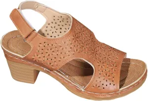 Womens Chunky Heel Sandals Wide Width Open Toe Ankle Buckle Strap Platform Wedge Sandals Casual Roman Style Walking Sandal