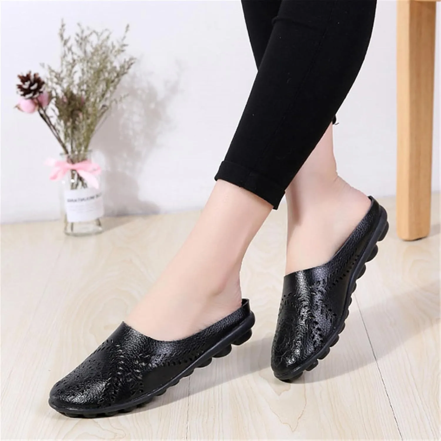 Womens Dress Shoes Black Sneakers for Women Womens Loafers Wide Width Comfortable and Soft Lightweight Christmas Running Shoes Slip on Non Slip Low Top Casual