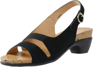 Womens Sexy High Chunky Heels Open Toe Platform Block Slingback Dress Pumps Shoes Glitter Elegant Comfortable Low Pump