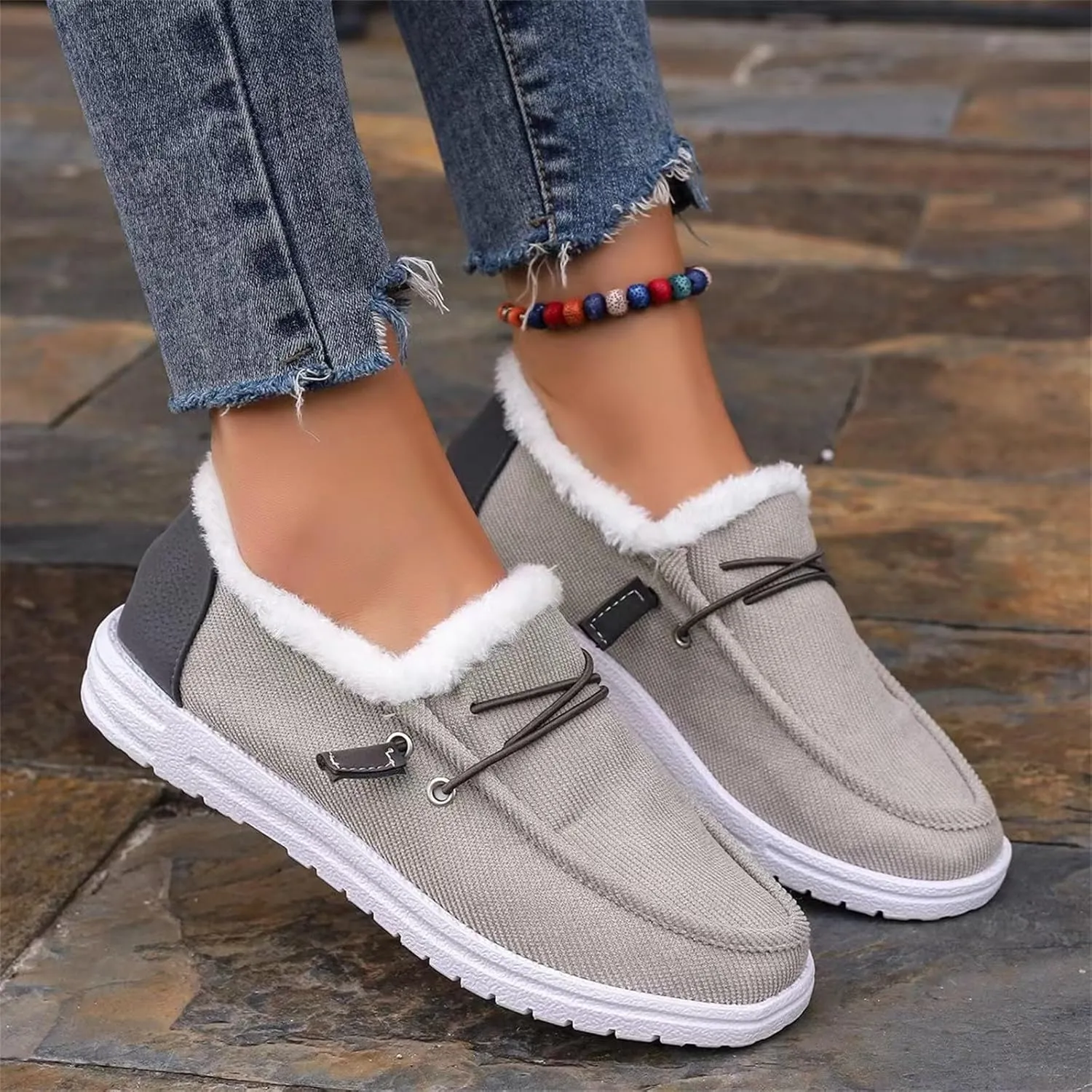 Womens Shoes Fall 2024Womens White Sneakers Mens Loafers Casual Slip On Solid Color Comfy Casual Christmas Shoes for Women Athletic Comfortable Dressy Slip on
