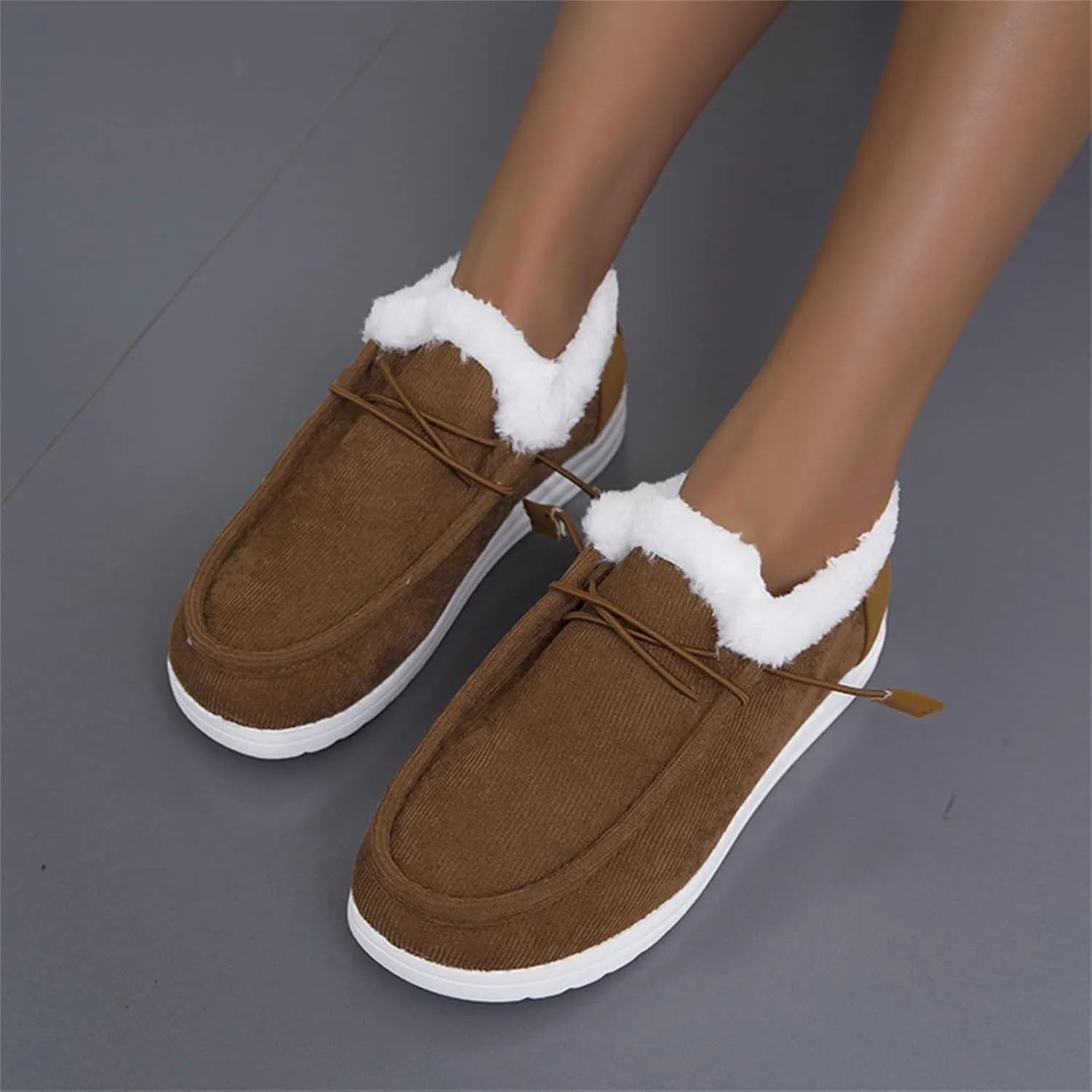 Womens Shoes Fall 2024Womens White Sneakers Mens Loafers Casual Slip On Solid Color Comfy Casual Christmas Shoes for Women Athletic Comfortable Dressy Slip on