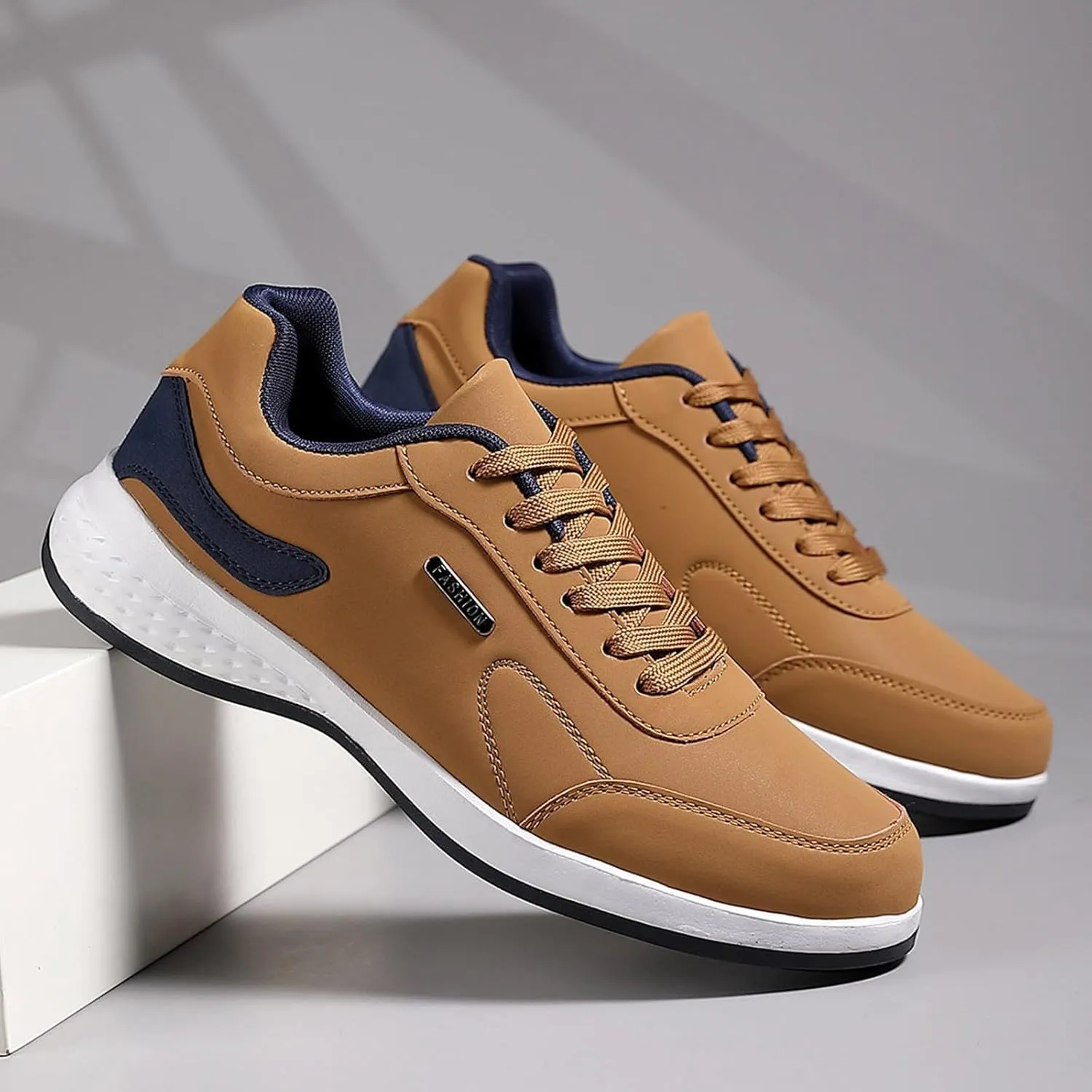 Womens Sneakers Casual Shoes for Men Men's Casual Slip-on Loafers Wide Toe Box Trendy Casual Womens Loafers with Arch Support White Platform Sneakers for Women