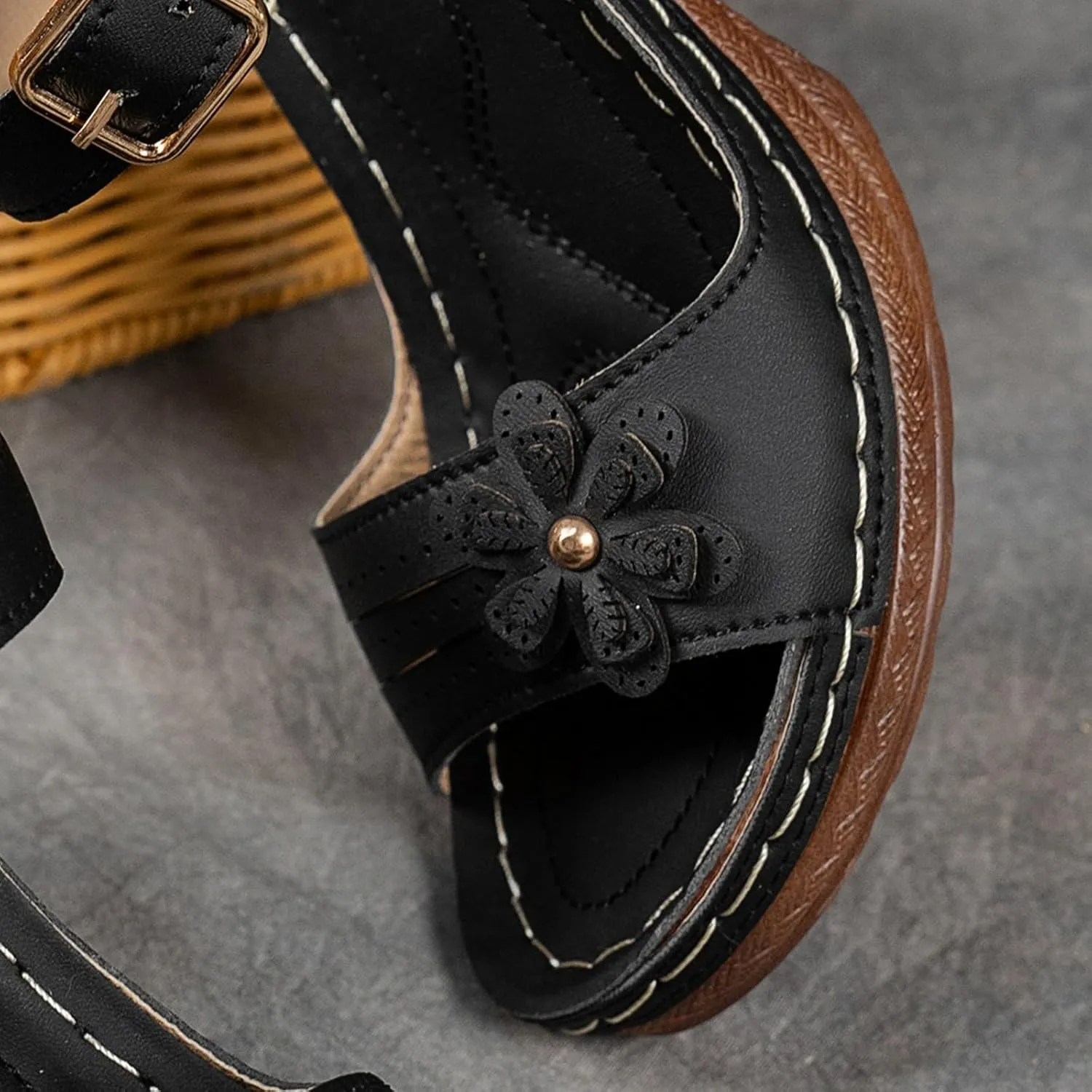 Women's Wedge Sandals Platform: Comfortable Dressy Arch Support - Summer Open Toe Women Sandals Sandals High Arch