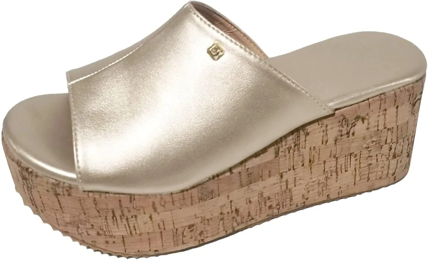 Womens Wedge Sandals Platform Slide on Sandals Fashion Toe Wedges Shoes Open Toe Cork Faux Suede Dress Summer Slippers Shoes Cork Faux Suede Slippers 2025
